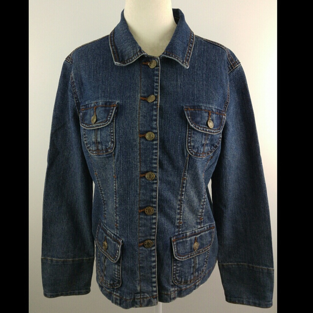 Baccini Women's Jean Jacket Stretch